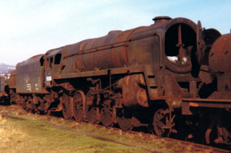 BR Standard number 92085 of Saltley at Barry, 17 February 1973